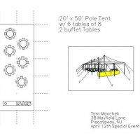 layout complete
20' x 50' pole